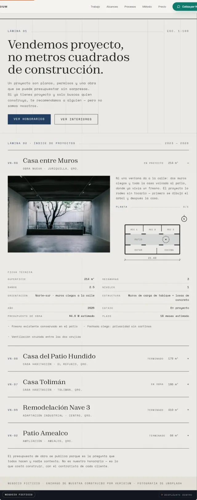 Recorrido completo del sitio de Vano, de la primera pantalla al pie